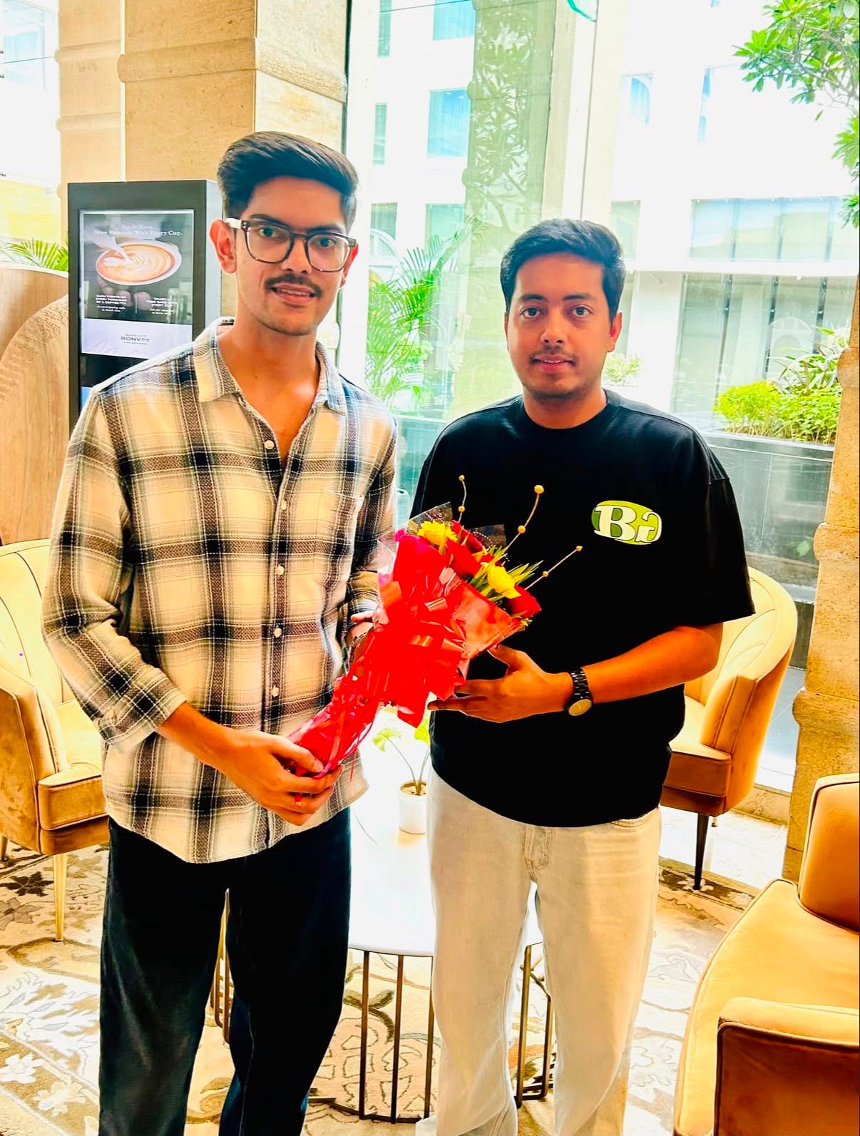 Ronit Raj with a celebrity